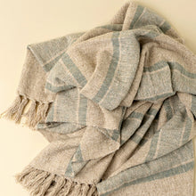 Load image into Gallery viewer, Tulum Striped Throw, Blue