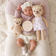 Load image into Gallery viewer, Cuddle + Kind Baby Honey Bear (Ivory Floral)