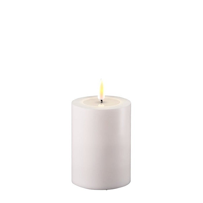 White LED Outdoor Candle, 3 x 4