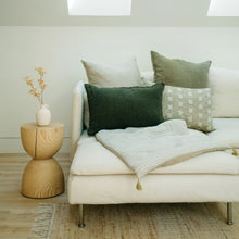 Load image into Gallery viewer, Lina Linen Lumbar Cushion, Avocado