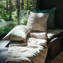Load image into Gallery viewer, Clemente Cushion, Blue + Green

