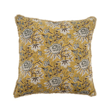 Load image into Gallery viewer, Clementine Linen Block Print Pillow
