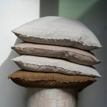 Load image into Gallery viewer, Lina Linen Cushion, Hazelnut 24 x 24"