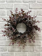 Load image into Gallery viewer, Eucalyptus Wreath, Burgundy