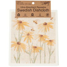 Load image into Gallery viewer, Rustic Floral Swedish Dishcloth, Set 2
