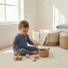 Load image into Gallery viewer, Serenity Blue Baby Romper
