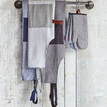 Load image into Gallery viewer, Chambray Stripe Apron, Navy