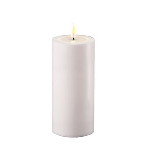 White LED Outdoor Candle, 3x6"