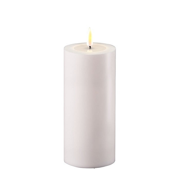 White LED Outdoor Candle, 3x6
