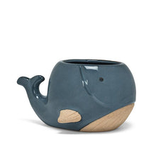 Load image into Gallery viewer, Blue Whale Planter, Large