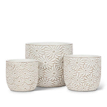 Load image into Gallery viewer, White Daisy Pot, Small