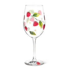 Load image into Gallery viewer, Strawberry Vine Wine Glass