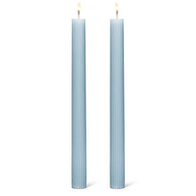 Load image into Gallery viewer, Ridged Taper Candles, Blue, Set 2