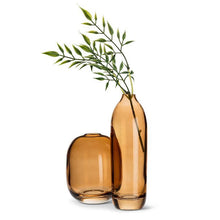 Load image into Gallery viewer, Amber Barrel Bud Vase, Tall