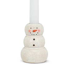 Load image into Gallery viewer, Happy Snowman Taper Candle Holder