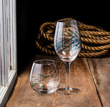 Load image into Gallery viewer, Fish School Wine Glass
