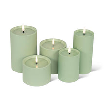 Load image into Gallery viewer, Indoor/Outdoor LED Green Candle, 4x3"