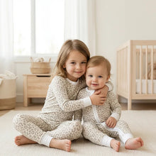 Load image into Gallery viewer, Apricot Leopard Baby Romper
