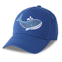 Load image into Gallery viewer, Kids UPF50+ Ball Cap - Blue Whale
