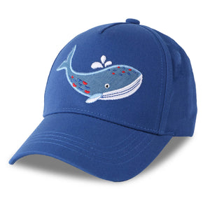Kids UPF50+ Ball Cap - Blue Whale