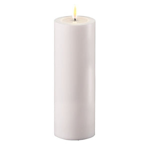White LED Outdoor Candle, 3x8"