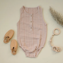 Load image into Gallery viewer, Crinkle Bodysuit- Rosy Tan