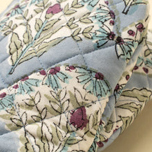 Load image into Gallery viewer, Sakura Block Print Oven Mitt, Blue