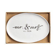 Load image into Gallery viewer, Mr + Mrs 2026 Platter