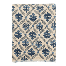 Load image into Gallery viewer, Blue Floral Throw