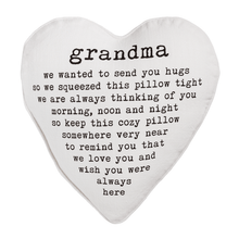 Load image into Gallery viewer, Grandma Heart Pillow