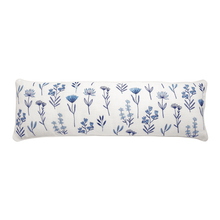 Load image into Gallery viewer, Blue Floral Lumbar Cushion