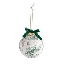 Load image into Gallery viewer, Green Toile Ornament