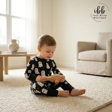 Load image into Gallery viewer, Midnight Mischief Baby Romper