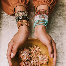 Load image into Gallery viewer, Stone Wrap, Aqua Terra & Gold