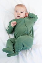 Load image into Gallery viewer, Juddles Pine Waffle Knit Sleeper
