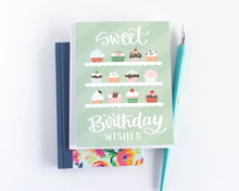 Load image into Gallery viewer, Sweet Birthday Wishes Cupcake Birthday Card