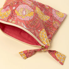 Load image into Gallery viewer, Block Print Pouch, Pink
