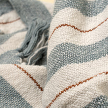 Load image into Gallery viewer, Cavendish Cotton Throw, Blue