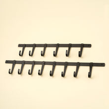Load image into Gallery viewer, Forged Iron Wall Hook, 8 Hooks