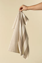 Load image into Gallery viewer, Hampton Striped Tea Towels, Stone, Set of 2