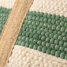 Load image into Gallery viewer, Beach Stripe Basket Tote, Seagreen