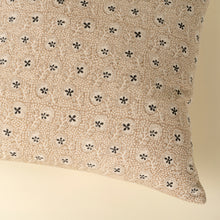 Load image into Gallery viewer, Clover Block Print Cushion. 20x20"