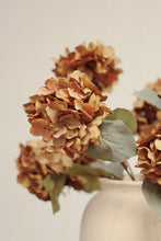 Load image into Gallery viewer, Autumn Hydrangea Spray, Burnt Orange