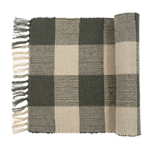 Load image into Gallery viewer, Gingham Table Runner, Fog