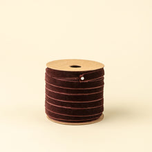 Load image into Gallery viewer, Velvet Ribbon Spool, Sangria, 0.4"