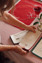 Load image into Gallery viewer, Holly Embroidered Napkins