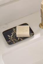 Load image into Gallery viewer, Golden Olive Enamel Tray