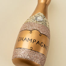 Load image into Gallery viewer, Champagne Sparkle Ornament, Pink