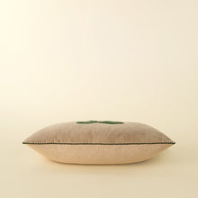 Load image into Gallery viewer, Velvet Bow Cushion, Green, 21x12"