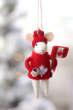 Load image into Gallery viewer, Cozy Canuck Felt Mouse Ornament